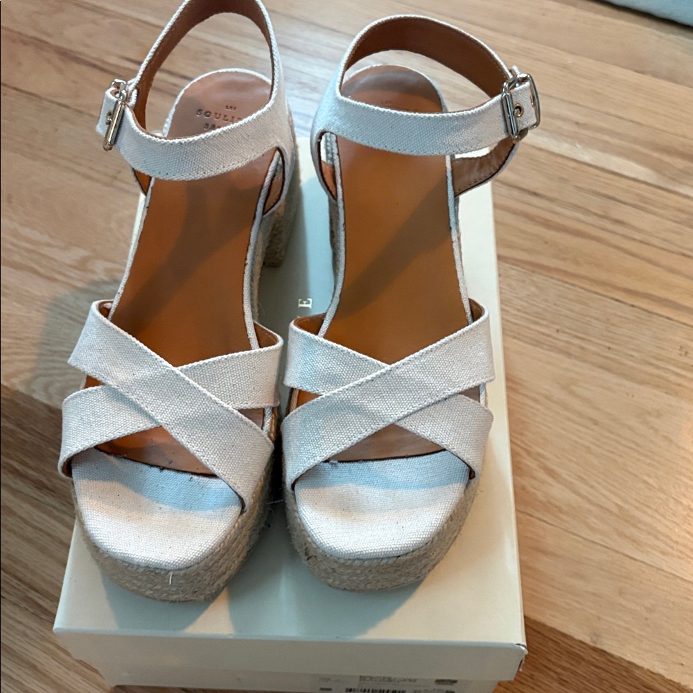 Sézane Manon Espadrilles Ecru Canvas - Size 9